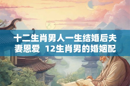 十二生肖男人一生结婚后夫妻恩爱  12生肖男的婚姻配对