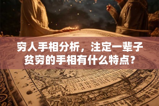 穷人手相分析，注定一辈子贫穷的手相有什么特点？