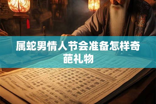 属蛇男情人节会准备怎样奇葩礼物