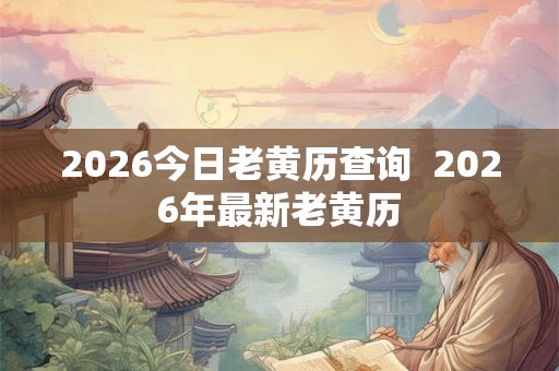 2026今日老黄历查询 2026年最新老黄历 2026今日老黄历查询 2026年最新老黄历