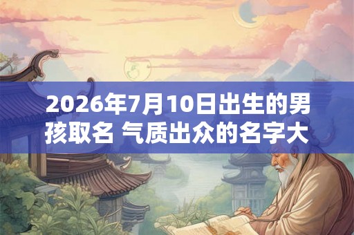 2026年7月10日出生的男孩取名 气质出众的名字大全