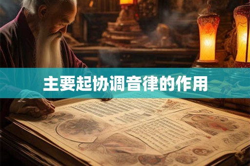 主要起协调音律的作用