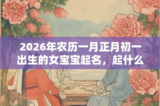 2026年农历一月正月初一出生的女宝宝起名，起什么名？
