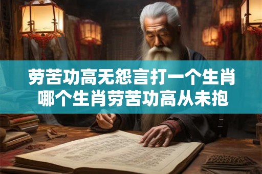 劳苦功高无怨言打一个生肖 哪个生肖劳苦功高从未抱怨 劳苦功高无怨言打一个生肖 哪个生肖劳苦功高从未抱怨