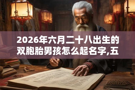 2026年六月二十八出生的双胞胎男孩怎么起名字,五行属什么? 2026年六月二十八出生的双胞胎男孩怎么起名字,五行属什么?