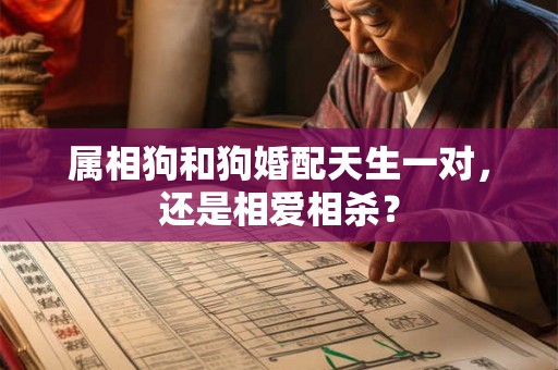 属相狗和狗婚配天生一对，还是相爱相杀？
