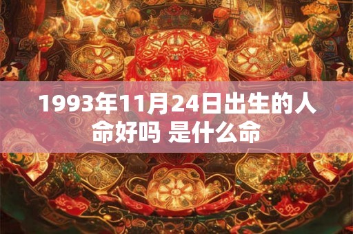 1993年11月24日出生的人命好吗 是什么命