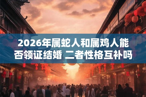 2026年属蛇人和属鸡人能否领证结婚 二者性格互补吗