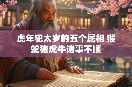 虎年犯太岁的五个属相 猴蛇猪虎牛诸事不顺