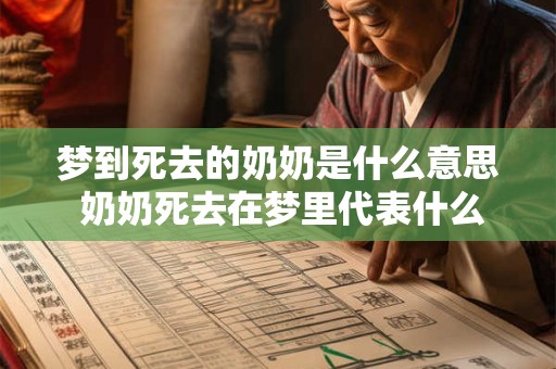 梦到死去的奶奶是什么意思 奶奶死去在梦里代表什么