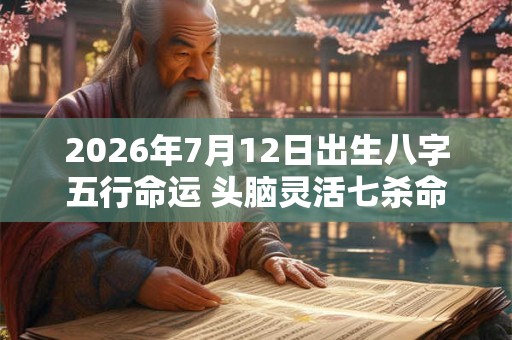 2026年7月12日出生八字五行命运 头脑灵活七杀命格