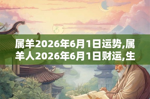 属羊2026年6月1日运势,属羊人2026年6月1日财运,生肖羊2026年6月1日运势