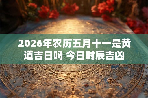 2026年农历五月十一是黄道吉日吗 今日时辰吉凶