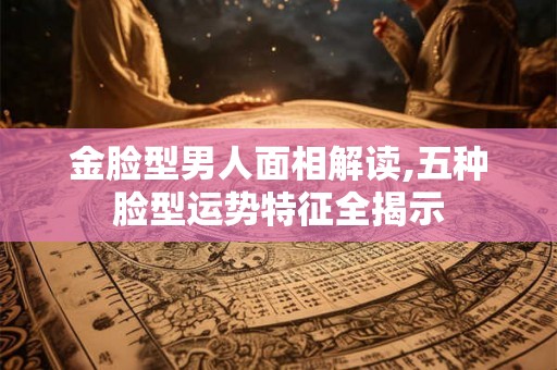 金脸型男人面相解读,五种脸型运势特征全揭示