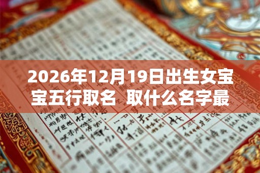 2026年12月19日出生女宝宝五行取名 取什么名字最好 2026年12月19日出生女宝宝五行取名 取什么名字最好