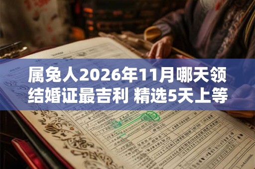 属兔人2026年11月哪天领结婚证最吉利 精选5天上等领证吉日