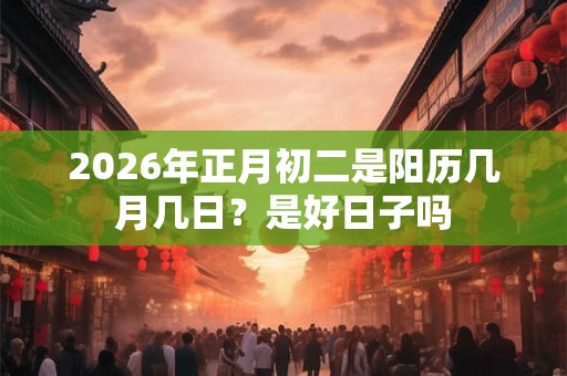 2026年正月初二是阳历几月几日？是好日子吗