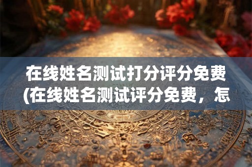 在线姓名测试打分评分免费(在线姓名测试评分免费，怎样获得较高的分数？)