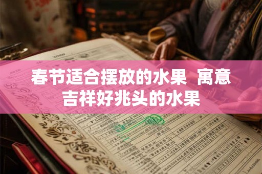 春节适合摆放的水果  寓意吉祥好兆头的水果