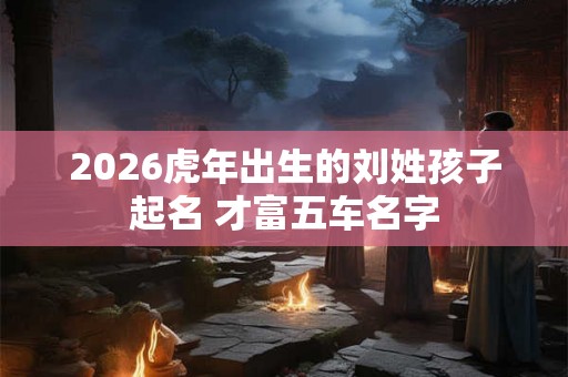 2026虎年出生的刘姓孩子起名 才富五车名字 2026虎年出生的刘姓孩子起名 才富五车名字