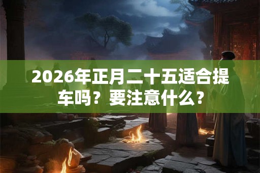 2026年正月二十五适合提车吗？要注意什么？