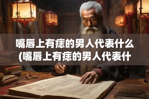 嘴唇上有痣的男人代表什么(嘴唇上有痣的男人代表什么性格特征或命运？)