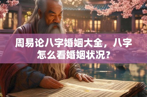 周易论八字婚姻大全，八字怎么看婚姻状况？