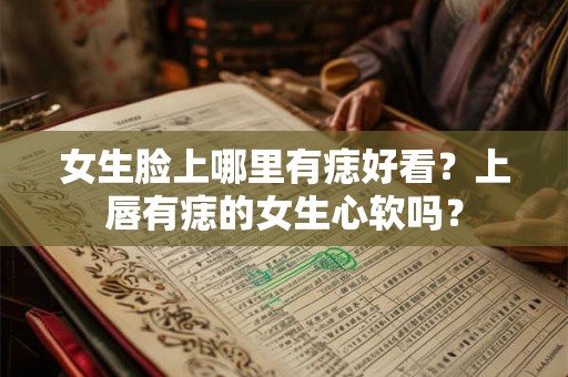女生脸上哪里有痣好看？上唇有痣的女生心软吗？
