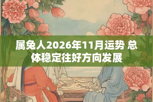 属兔人2026年11月运势 总体稳定往好方向发展