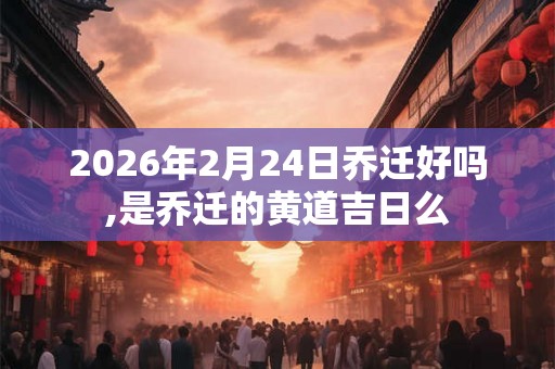 2026年2月24日乔迁好吗,是乔迁的黄道吉日么