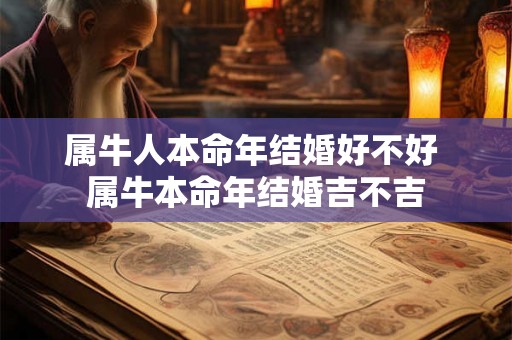 属牛人本命年结婚好不好 属牛本命年结婚吉不吉