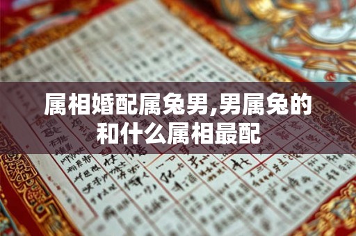 属相婚配属兔男,男属兔的和什么属相最配