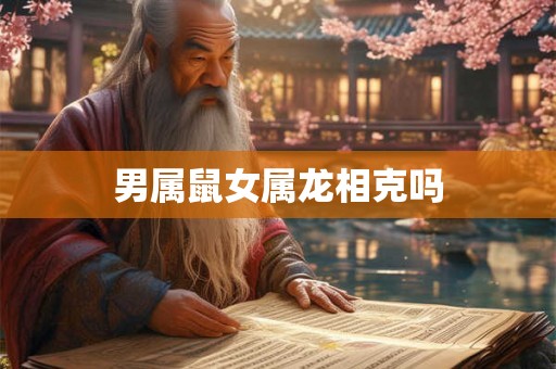 男属鼠女属龙相克吗