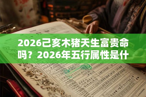 2026己亥木猪天生富贵命吗?2026年五行属性是什么? 2026己亥木猪天生富贵命吗?2026年五行属性是什么?