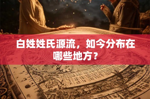 白姓姓氏源流,如今分布在哪些地方? 白姓姓氏源流,如今分布在哪些地方?