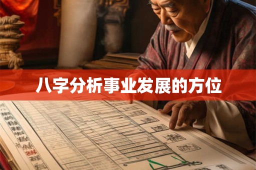 八字分析事业发展的方位