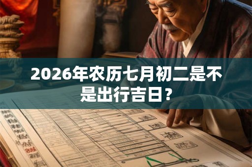 2026年农历七月初二是不是出行吉日？