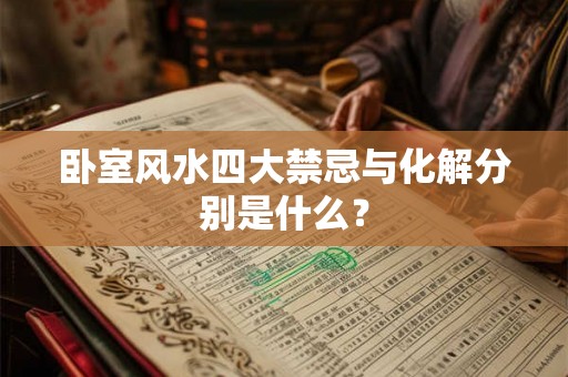 卧室风水四大禁忌与化解分别是什么？