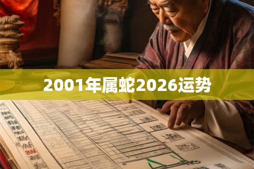 2001年属蛇2026运势