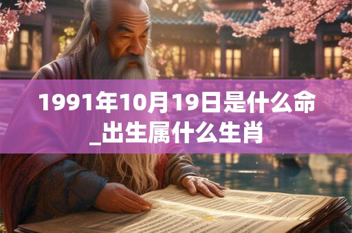 1991年10月19日是什么命_出生属什么生肖