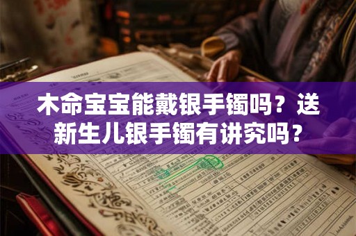 木命宝宝能戴银手镯吗？送新生儿银手镯有讲究吗？