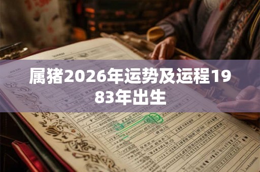 属猪2026年运势及运程1983年出生