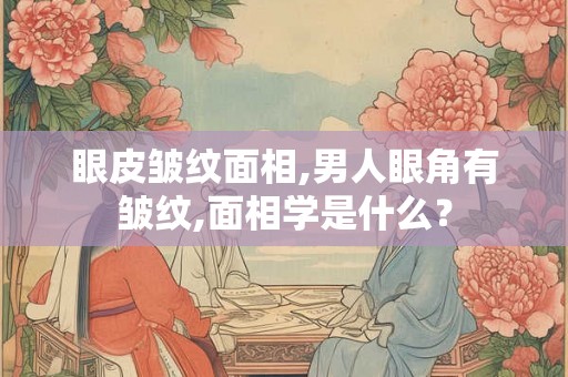 眼皮皱纹面相,男人眼角有皱纹,面相学是什么? 眼皮皱纹面相,男人眼角有皱纹,面相学是什么?