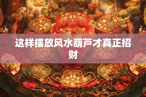 这样摆放风水葫芦才真正招财