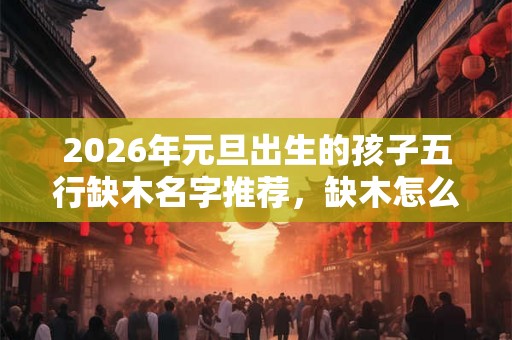 2026年元旦出生的孩子五行缺木名字推荐，缺木怎么补救？
