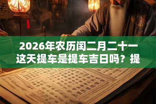 2026年农历闰二月二十一这天提车是提车吉日吗?提车好不好? 2026年农历闰二月二十一这天提车是提车吉日吗?提车好不好?
