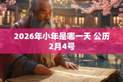 2026年小年是哪一天 公历2月4号 2026年小年是哪一天 公历2月4号