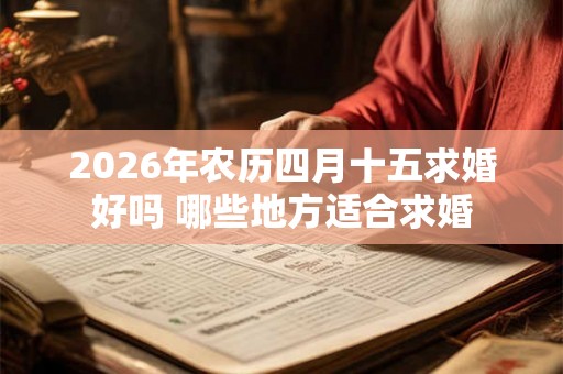 2026年农历四月十五求婚好吗 哪些地方适合求婚