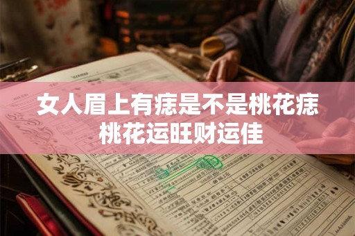 女人眉上有痣是不是桃花痣 桃花运旺财运佳 女人眉上有痣是不是桃花痣 桃花运旺财运佳