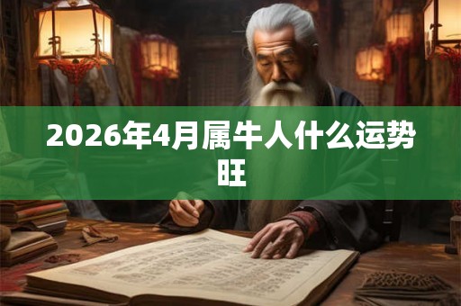 2026年4月属牛人什么运势旺 2026年4月属牛人什么运势旺